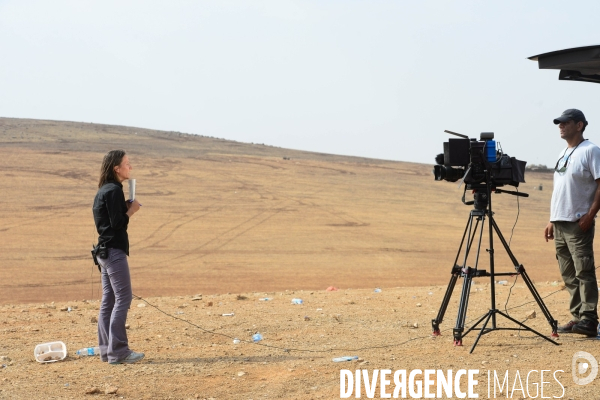 Members of the media the foreign and local press covering Battle for Kobani, Les membres des médias de la presse étrangère et locale couvrant bataille pour Kobani,