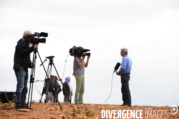 Members of the media the foreign and local press covering Battle for Kobani, Les membres des médias de la presse étrangère et locale couvrant bataille pour Kobani,