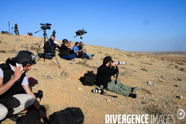 Members of the media the foreign and local press covering Battle for Kobani, Les membres des médias de la presse étrangère et locale couvrant bataille pour Kobani,