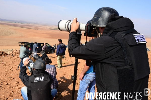 Members of the media the foreign and local press covering Battle for Kobani, Les membres des médias de la presse étrangère et locale couvrant bataille pour Kobani,