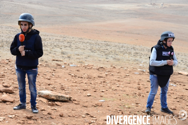 Members of the media the foreign and local press covering Battle for Kobani, Les membres des médias de la presse étrangère et locale couvrant bataille pour Kobani,