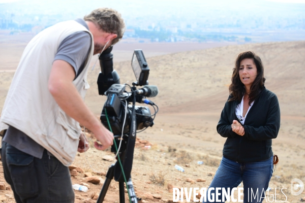 Members of the media the foreign and local press covering Battle for Kobani, Les membres des médias de la presse étrangère et locale couvrant bataille pour Kobani,