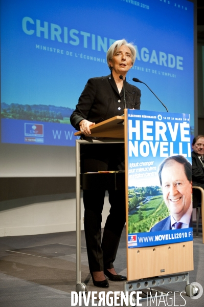 Christine LAGARDE soutient Hervé NOVELLI