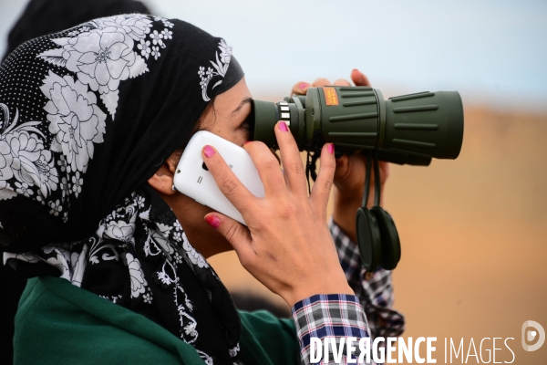 Combat in Kobani, Turkey-Syria Border. Combat dans Kobané, Frontaliers entre Syrie et Turquie.