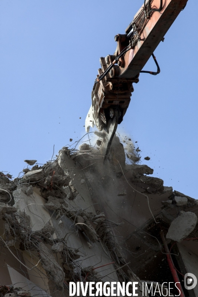 Chantier de démolition de l hôtel Pullmann