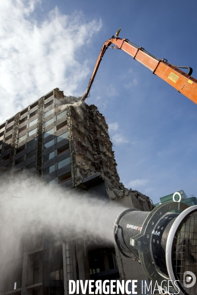 Chantier de démolition de l hôtel Pullmann