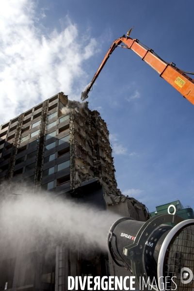 Chantier de démolition de l hôtel Pullmann