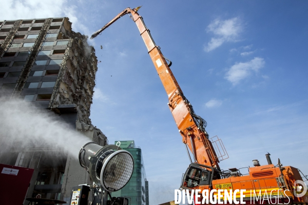 Chantier de démolition de l hôtel Pullmann