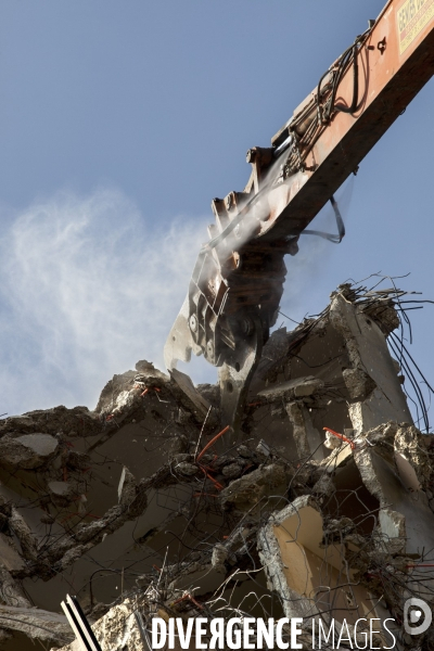 Chantier de démolition de l hôtel Pullmann