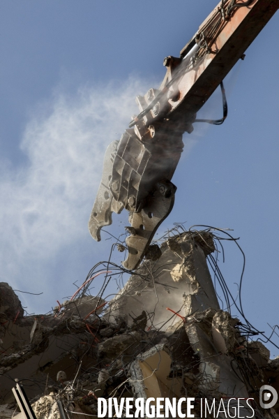 Chantier de démolition de l hôtel Pullmann