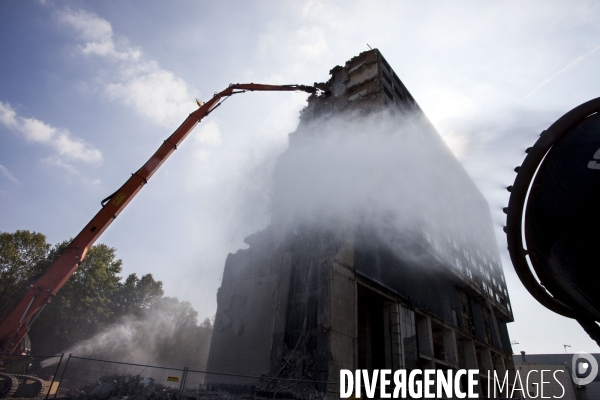 Chantier de démolition de l hôtel Pullmann