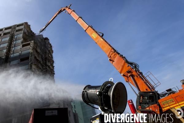 Chantier de démolition de l hôtel Pullmann