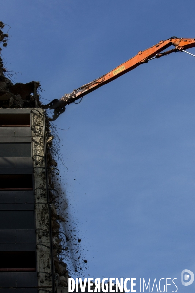 Chantier de démolition de l hôtel Pullmann