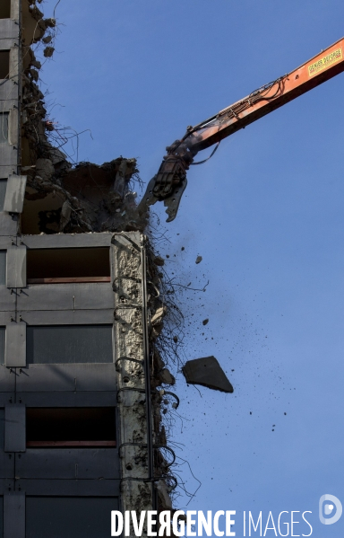 Chantier de démolition de l hôtel Pullmann