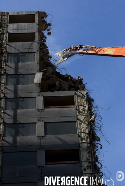 Chantier de démolition de l hôtel Pullmann