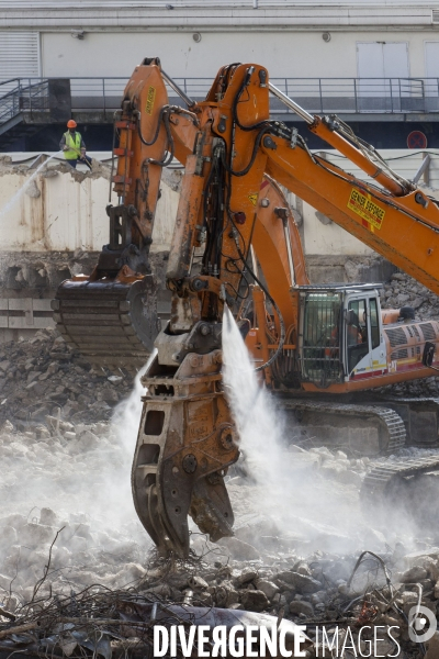 Chantier de démolition de l hôtel Pullmann