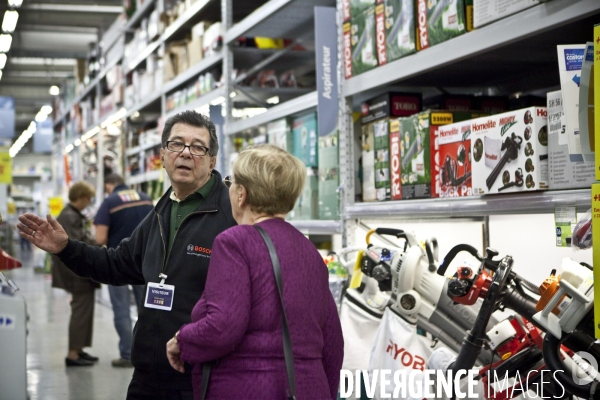 Jean Lesage, retraité au travail
