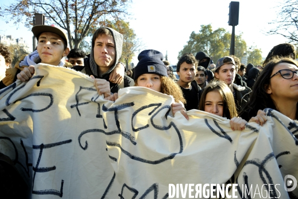 Manifestation de lycéens contre la mort de Rémi FRAISSE
