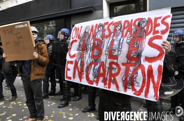 Mobilisation lycéenne en hommage à Rémi Fraisse et contre violences policieres. Event in homage to Rémi Fraisse and against police violence.