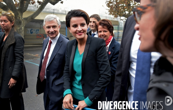 Najat Vallaud Belkacem avec Claude Bartolone