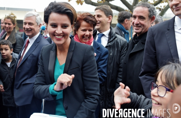 Najat Vallaud Belkacem avec Claude Bartolone