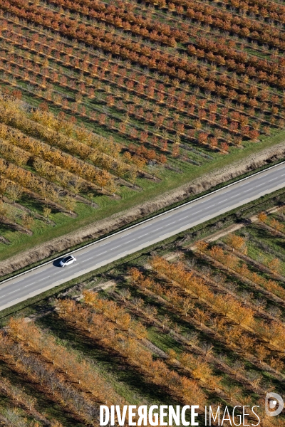 Vue aérienne de la vallée de la Durance