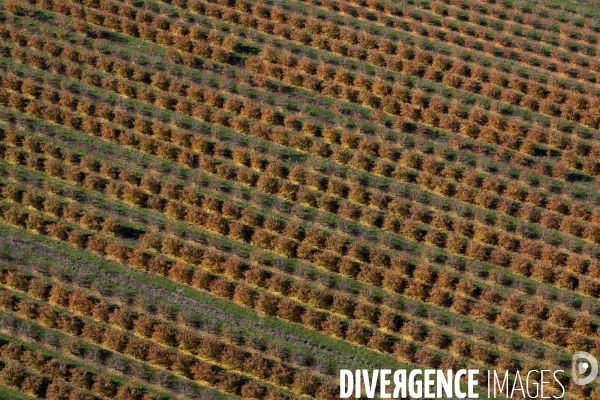 Vue aérienne de la vallée de la Durance
