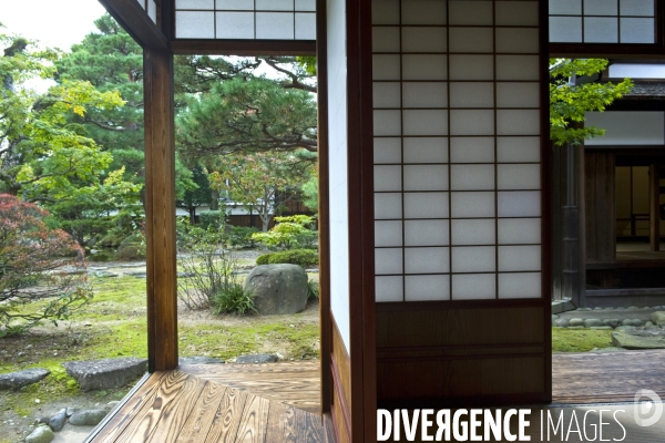 Takayama.L interieur de l ancienne residence du seigneur Kanamori, puis elle devint le siege du gouvenement de Hida province japonaise durant la periode Edo.
