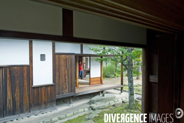 Takayama.L interieur de l ancienne residence du seigneur Kanamori, puis elle devint le siege du gouvenement de Hida province japonaise durant la periode Edo.