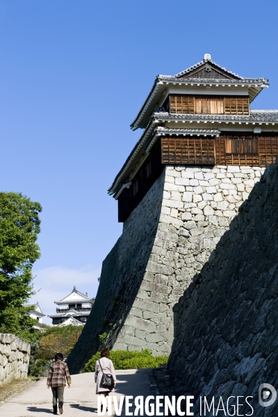 Japon. Matsuyama. Le chateau de Matsuyama