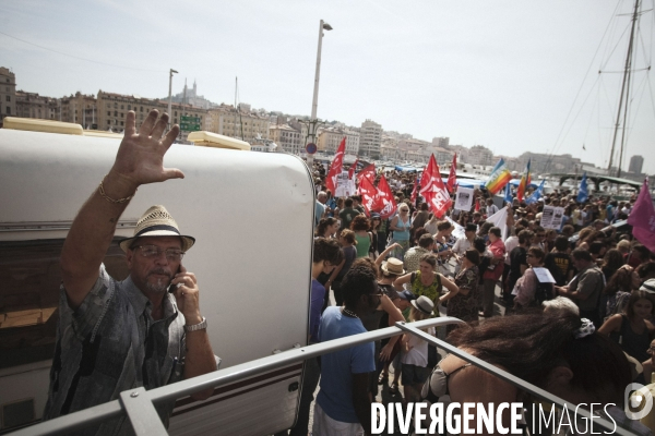 Manifestation de soutien aux Roms