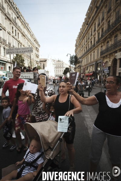 Manifestation de soutien aux Roms