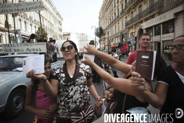 Manifestation de soutien aux Roms