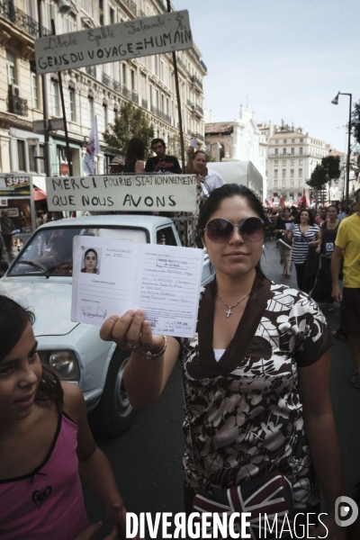 Manifestation de soutien aux Roms