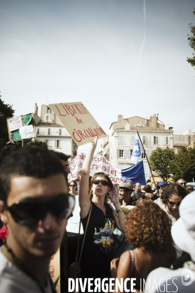 Manifestation de soutien aux Roms