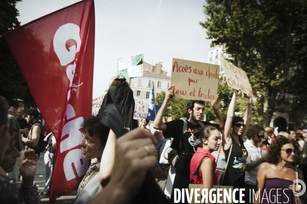 Manifestation de soutien aux Roms