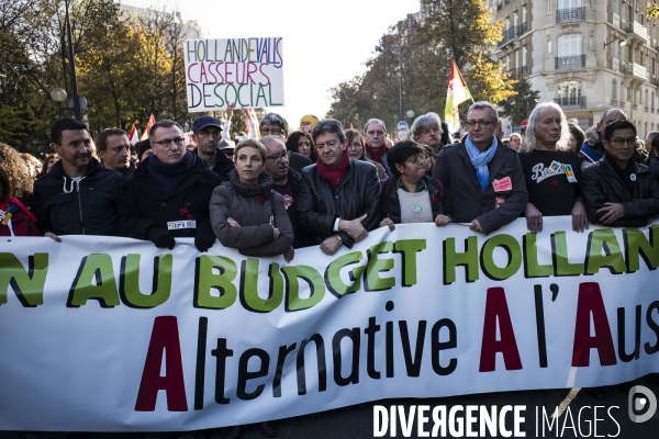 Manifestation contre l austerite.