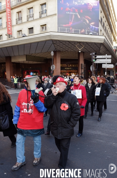 Manifestation à Paris contre le travail du dimanche