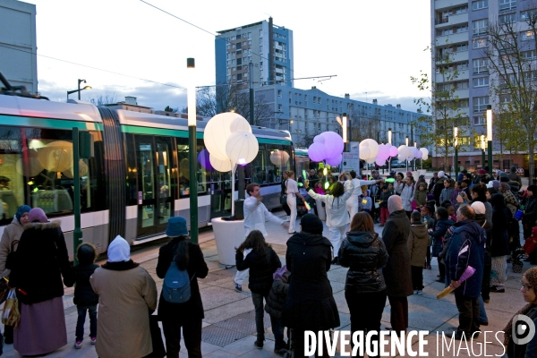 Inauguration du tramway T 8