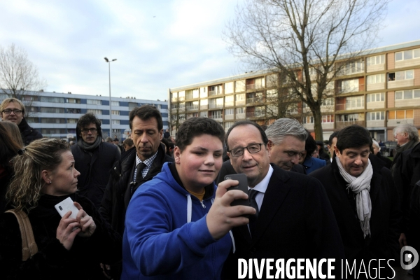 François HOLLANDE lance le programme national de renouvellement urbain à Lens et Boulogne-sur-Mer