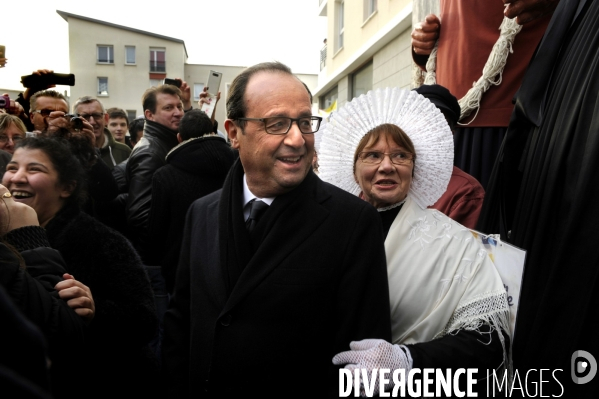 François HOLLANDE lance le programme national de renouvellement urbain à Lens et Boulogne-sur-Mer