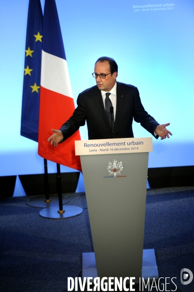 François HOLLANDE lance le programme national de renouvellement urbain à Lens et Boulogne-sur-Mer