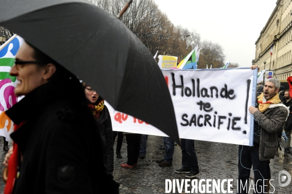 Manifestation contre la carte des REP (Réseaux d Education Prioritaires)