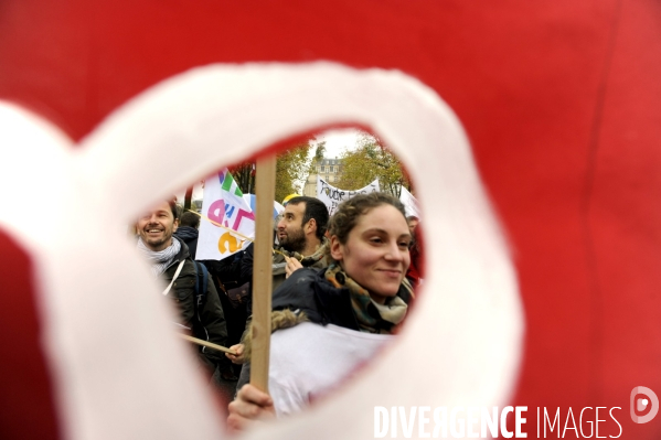 Manifestation contre la carte des REP (Réseaux d Education Prioritaires)