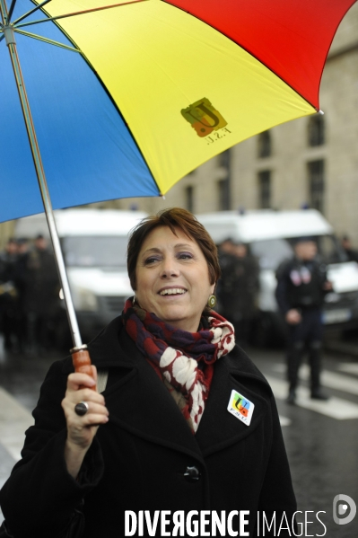 Manifestation contre la carte des REP (Réseaux d Education Prioritaires)