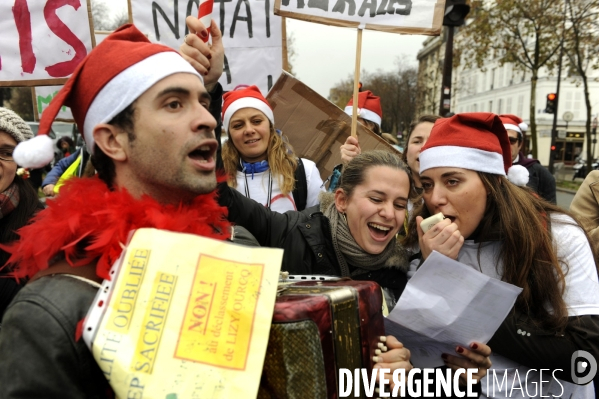Manifestation contre la carte des REP (Réseaux d Education Prioritaires)