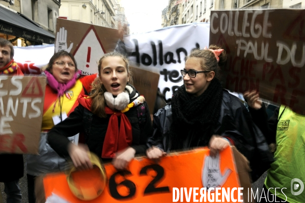 Manifestation contre la carte des REP (Réseaux d Education Prioritaires)