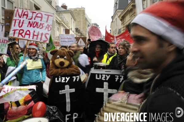 Manifestation contre la carte des REP (Réseaux d Education Prioritaires)