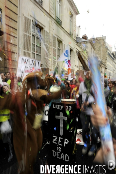 Manifestation contre la carte des REP (Réseaux d Education Prioritaires)