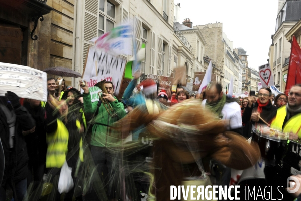 Manifestation contre la carte des REP (Réseaux d Education Prioritaires)